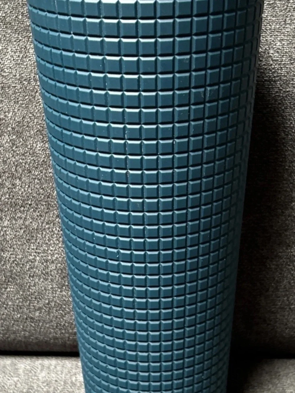 Starbucks Teal Textured Travel Tumbler with Raised Grid B1